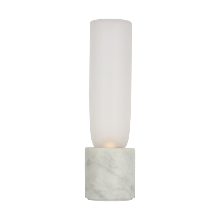 Visual Comfort KWTB500 Volver 10" Tall LED Table Lamp - White Marble
