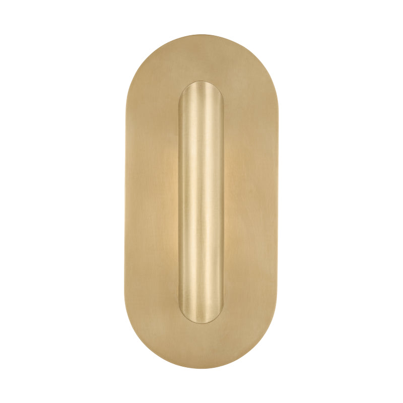 Visual Comfort KWWS492 Fielle 8" Tall LED Wall Sconce - Hand Rubbed Antique Brass