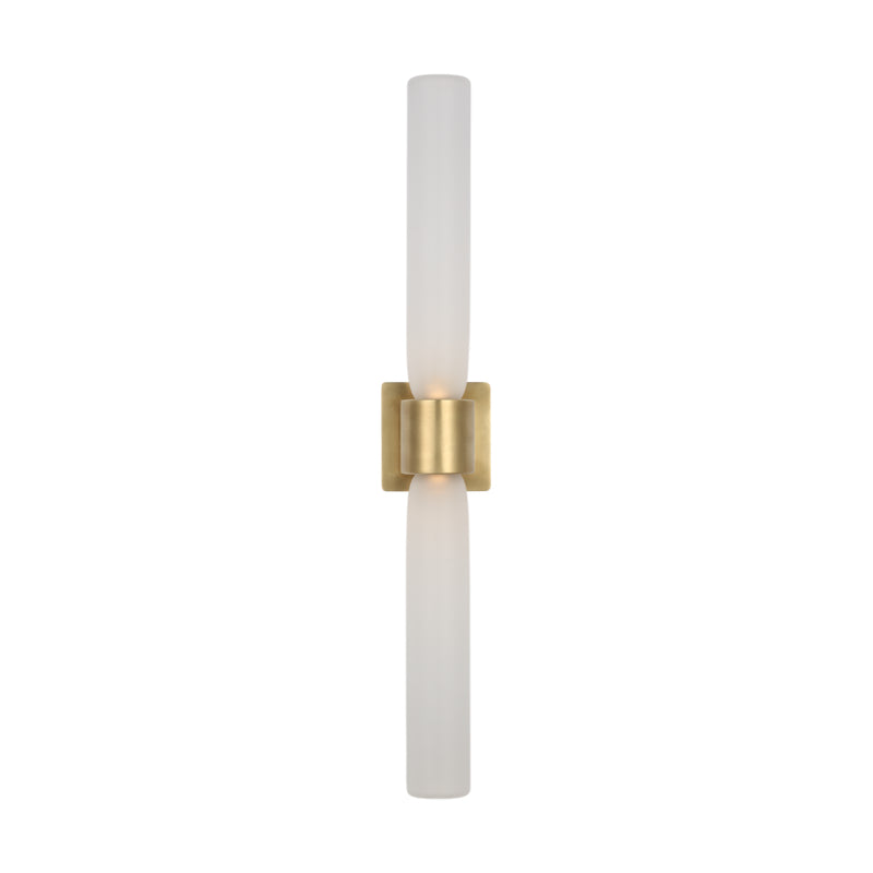 Visual Comfort KWWS580 Volver 29" Tall LED Double Wall Sconce - Hand Rubbed Antique Brass