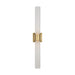 Visual Comfort KWWS580 Volver 29" Tall LED Double Wall Sconce - Hand Rubbed Antique Brass