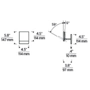 Visual Comfort KWWS61227 Angolo 6" Tall LED Wall Sconce