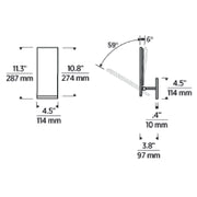 Visual Comfort KWWS61327 Angolo 11" Tall LED Wall Sconce