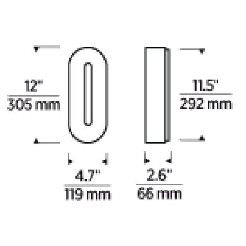 Visual Comfort KWWS69627 Wyllis 12" Tall LED Wall Sconce