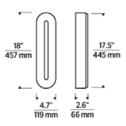 Visual Comfort KWWS69727 Wyllis 18" Tall LED Wall Sconce
