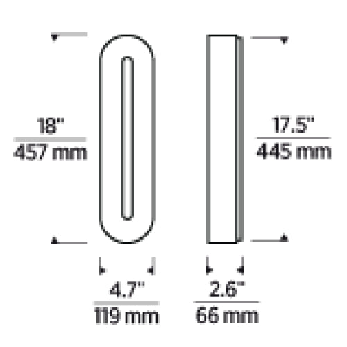 Visual Comfort KWWS69727 Wyllis 18" Tall LED Wall Sconce
