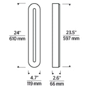 Visual Comfort KWWS69827 Wyllis 24" Tall LED Wall Sconce