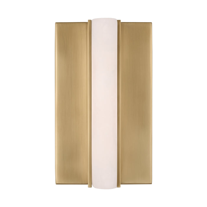 Visual Comfort KWWS712 Linea 5" Tall LED Wall Sconce - Hand Rubbed Antique Brass