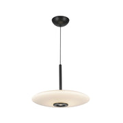 Kuzco PD37018-3WCCT-UNV Kyoto 18" LED Pendant, 3CCT Selectable - Black/Glossy Opal