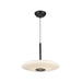 Kuzco PD37018-3WCCT-UNV Kyoto 18" LED Pendant, 3CCT Selectable - Black/Glossy Opal