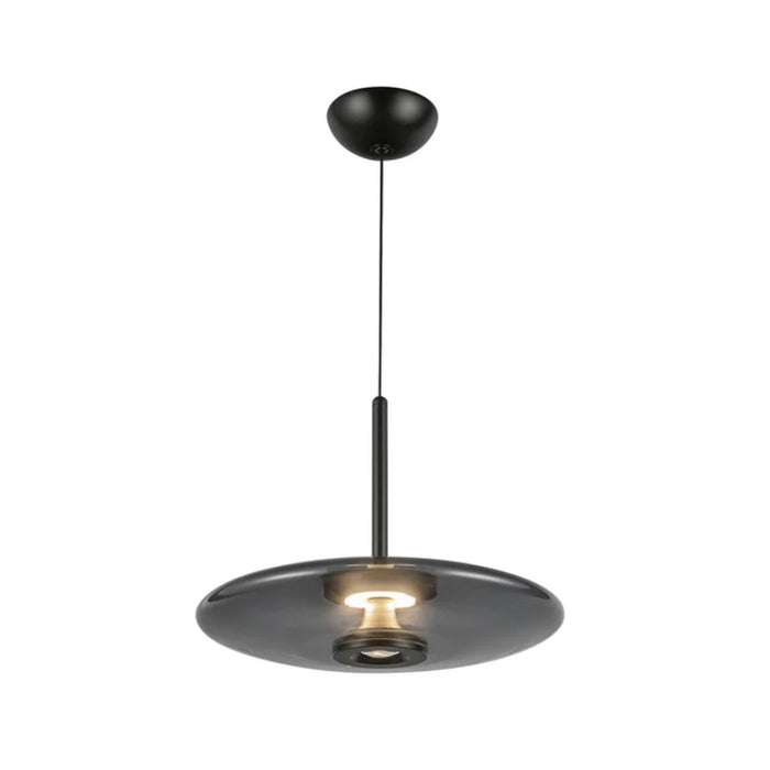 Kuzco PD37018-3WCCT-UNV Kyoto 18" LED Pendant, 3CCT Selectable - Black/Smoked