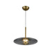 Kuzco PD37018-3WCCT-UNV Kyoto 18" LED Pendant, 3CCT Selectable - Vintage Brass
