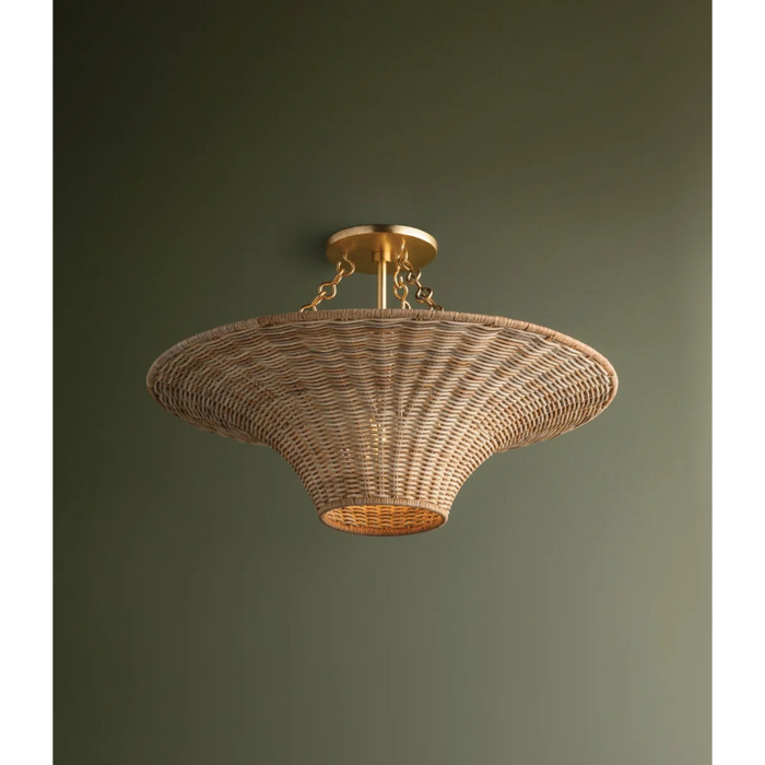Troy C2425 Ketan 1-lt 25" Semi-Flush