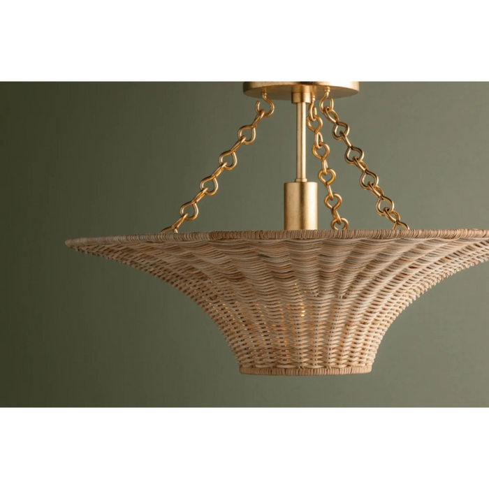 Troy C2425 Ketan 1-lt 25" Semi-Flush