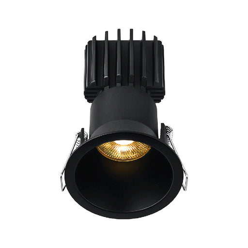 Lotus L3F-RDT 3" Tangra LED Fixed Round Deep Regressed Thin Trim,  Dim to Warm 3000K to 1800K - Black