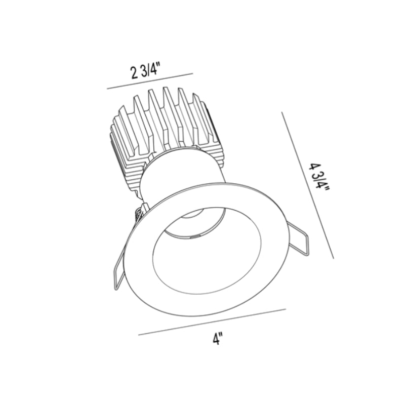 Lotus L3F-RDW 3" Tangra LED Fixed Round Deep Regressed Wide Trim, 5CCT Selectable