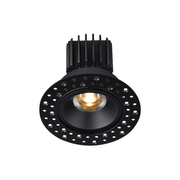 Lotus L3F-RRI 3" Tangra LED Fixed Round Recessed Invisible Trim, 5CCT Selectable - Black