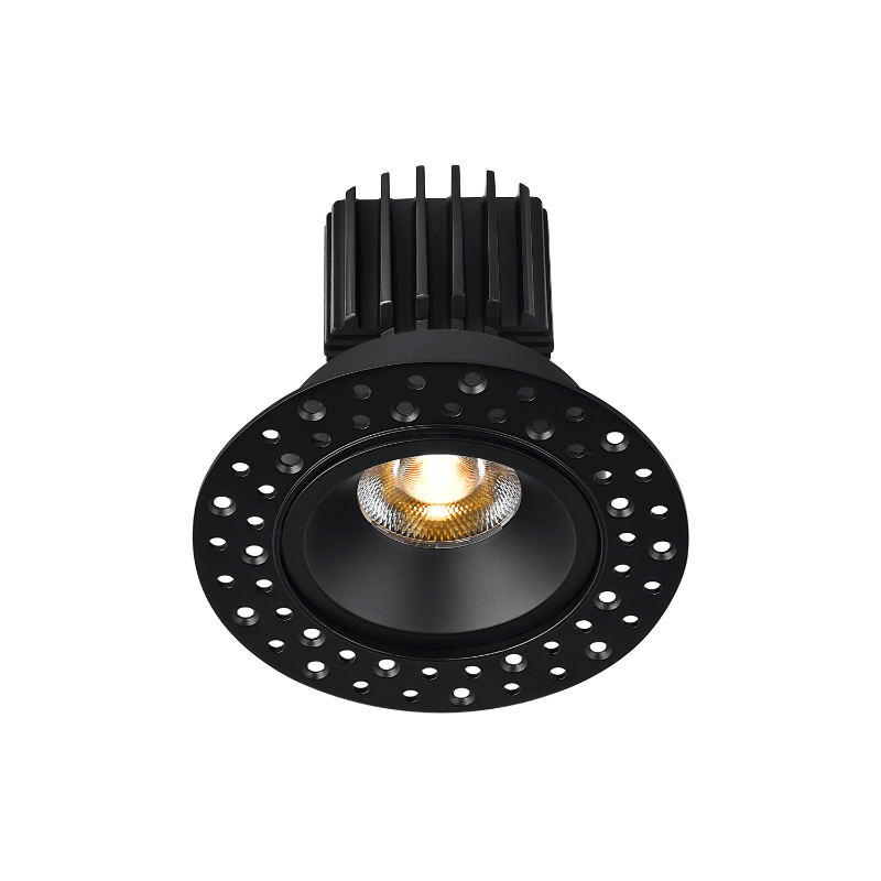 Lotus L3F-RRI 3" Tangra LED Fixed Round Recessed Invisible Trim, 5CCT Selectable - Black
