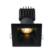Lotus L3F-SDW 3" Tangra LED Fixed Square Deep Regressed Wide Trim, Dim to Warm - Black
