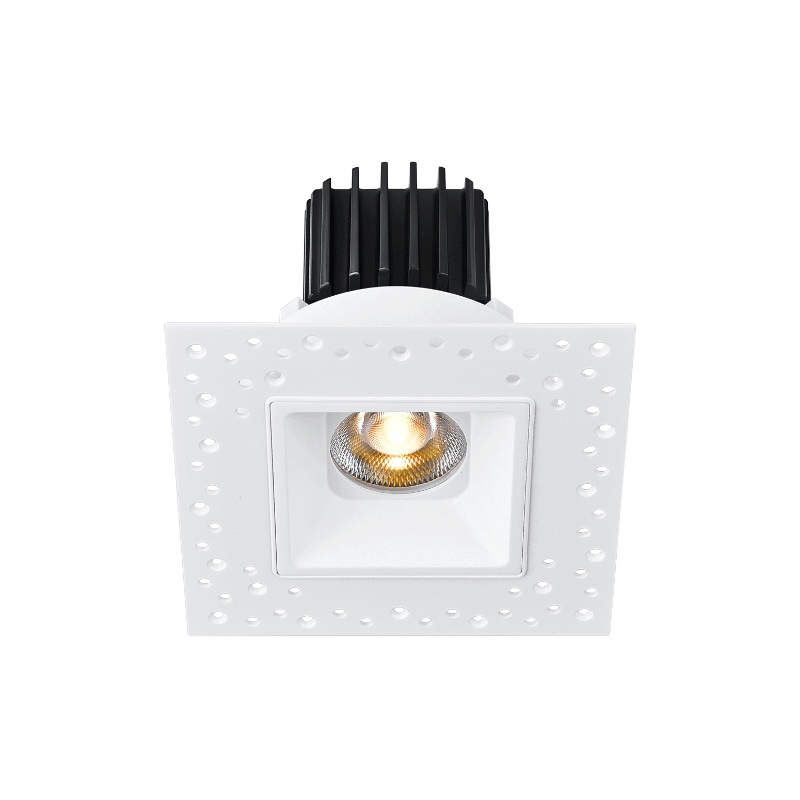 Lotus L3F-SRI 3" Tangra LED Fixed Square Recessed Invisible Trim, 4CCT+Dim to Warm - White
