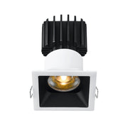 Lotus L3F-SRT 3" Tangra LED Fixed Square Recessed Thin Trim, 4CCT+Dim to Warm - White/Black