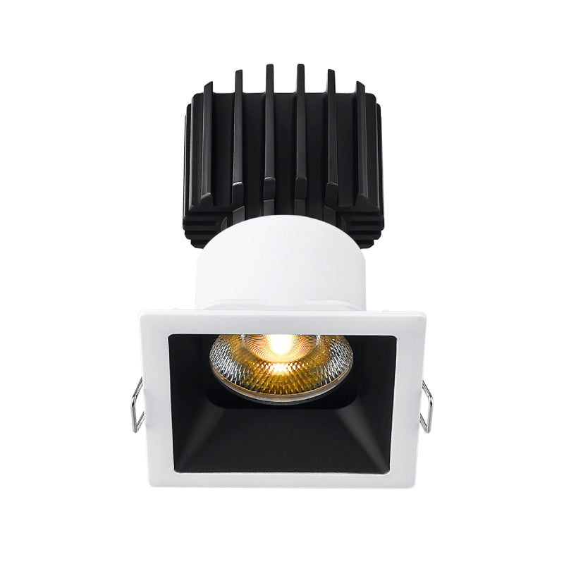 Lotus L3F-SRT 3" Tangra LED Fixed Square Recessed Thin Trim, 4CCT+Dim to Warm - White/Black