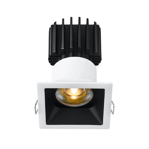 Lotus L3F-SRT 3" Tangra LED Fixed Square Recessed Thin Trim, 4CCT+Dim to Warm - White/Black