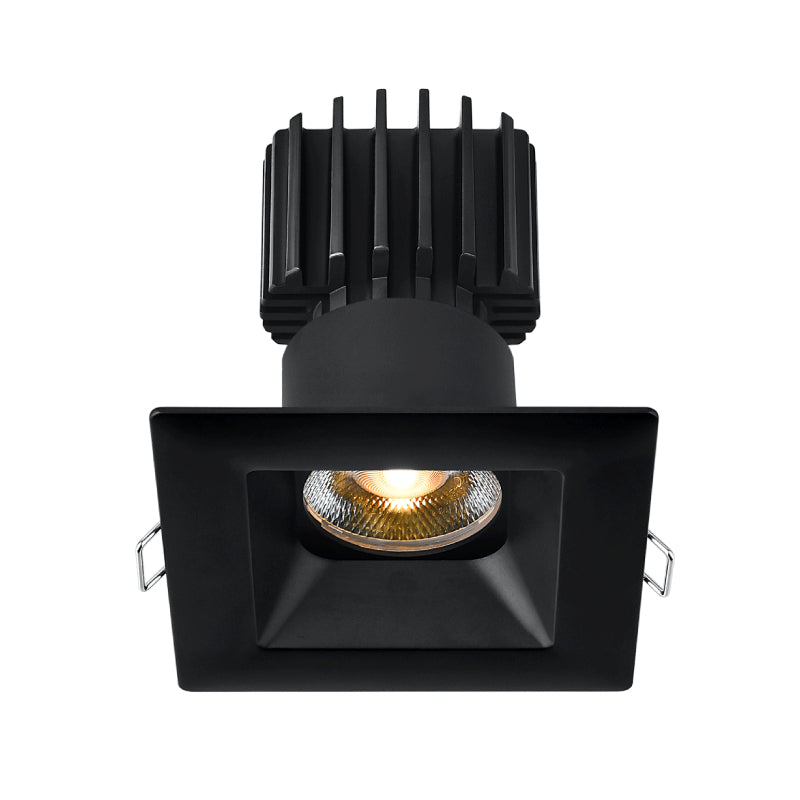 Lotus L3F-SRW 3" Tangra LED Fixed Square Recessed Wide Trim, 4CCT+Dim to Warm - Black