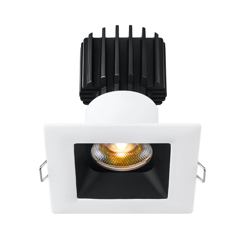 Lotus L3F-SRW 3" Tangra LED Fixed Square Recessed Wide Trim, 5CCT Selectable - White/Black