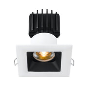 Lotus L3F-SRW 3" Tangra LED Fixed Square Recessed Wide Trim, 4CCT+Dim to Warm - White/Black