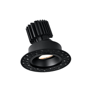 Lotus L3G-RIT 3" Tangra LED Gimbal Round Recessed Invisible Trim, 5CCT Selectable - Black