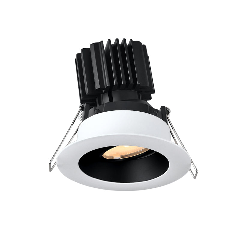 Lotus L3G-RRW 3" Tangra LED Gimbal Round Recessed Wide Trim, Dim to Warm - White/Black
