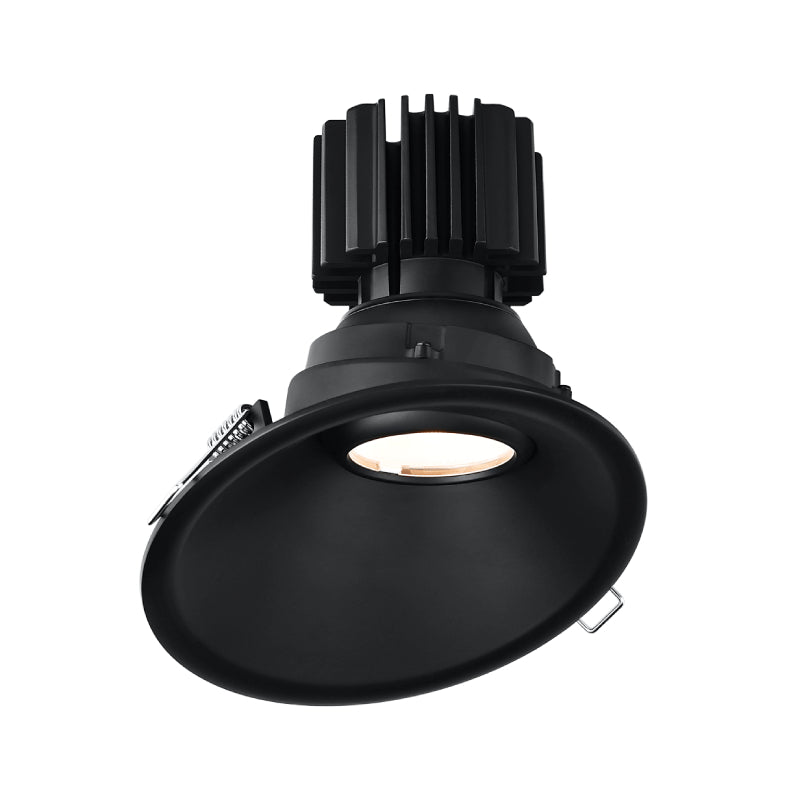 Lotus L3G-RST 4" Tangra LED Gimbal Round Sloped Thin Trim, 5CCT Selectable - Black