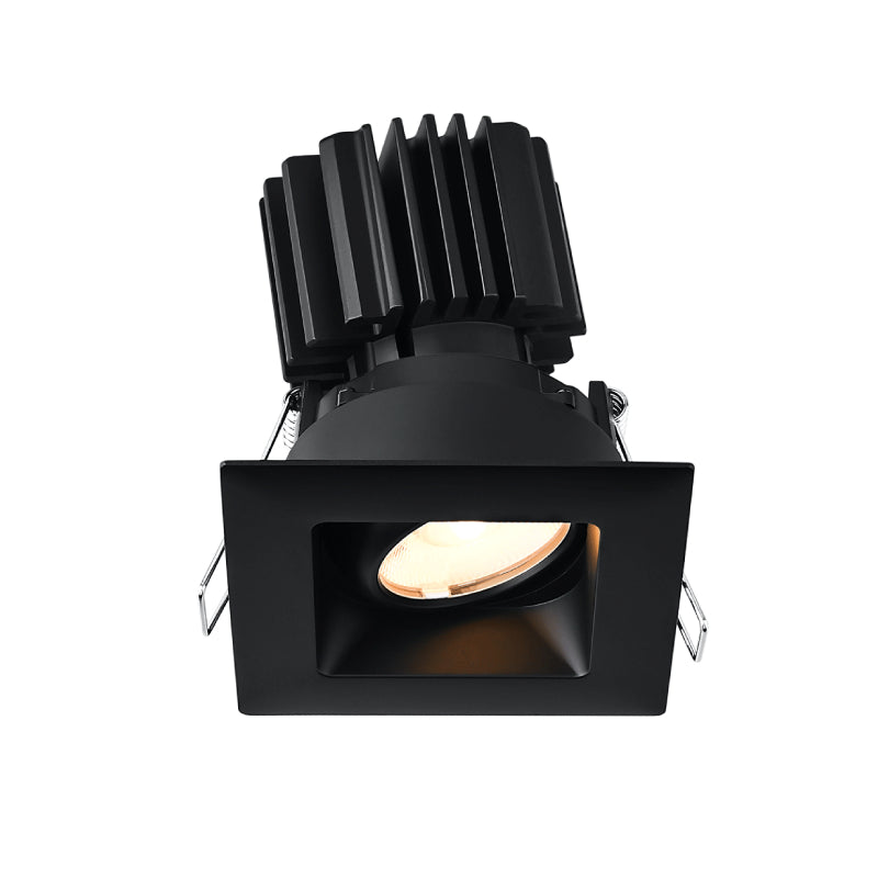 Lotus L3G-SRW 3" Tangra LED Gimbal Square Recessed Wide Trim, 4CCT+Dim to Warm - Black
