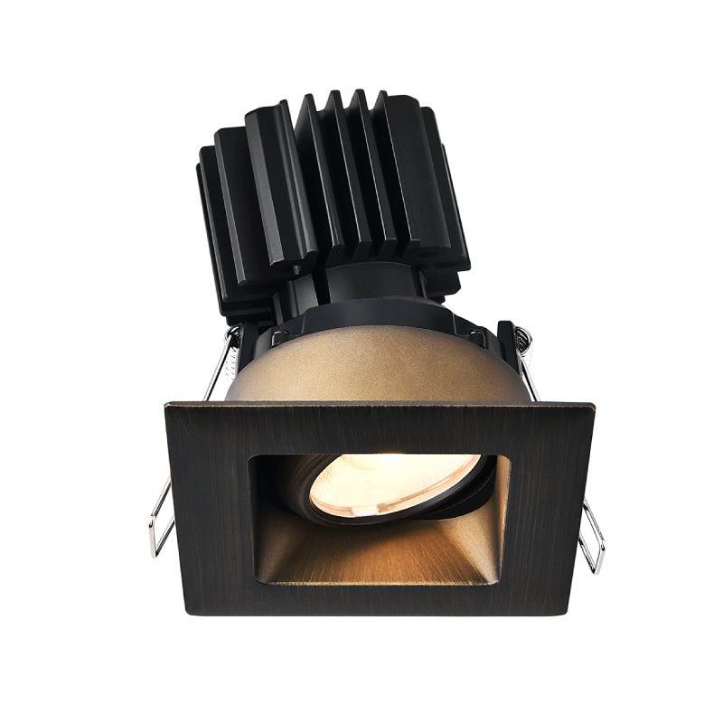 Lotus L3G-SRW 3" Tangra LED Gimbal Square Recessed Wide Trim, 4CCT+Dim to Warm - Oil Rubbed Bronze