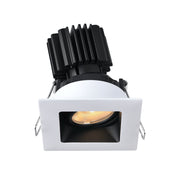 Lotus L3G-SRW 3" Tangra LED Gimbal Square Recessed Wide Trim, Dim to Warm - White/Black