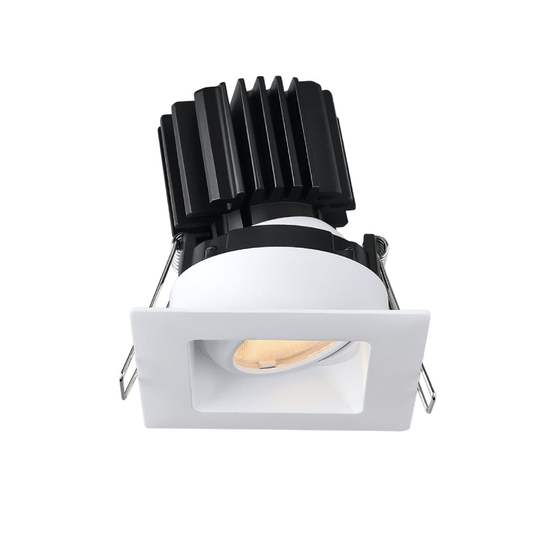 Lotus L3G-SRW 3" Tangra LED Gimbal Square Recessed Wide Trim, 5CCT Selectable - White