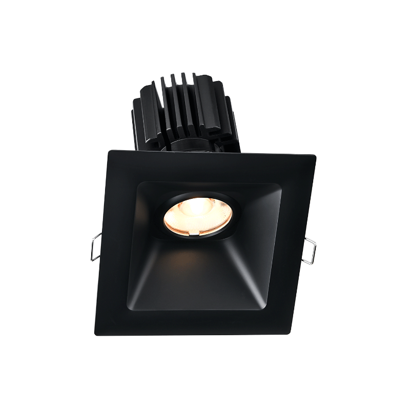Lotus L3G-SSW 4" Tangra LED Gimbal Square Sloped Wide Trim, 4CCT+Dim to Warm - Black