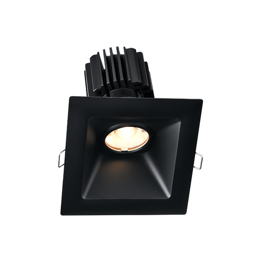 Lotus L3G-SSW 4" Tangra LED Gimbal Square Sloped Wide Trim, 4CCT+Dim to Warm - Black
