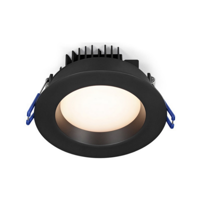 Lotus LL4RR 4" 14.5W LED Round Regressed Open Plenum Rated Downlight, Dim to Warm - Black