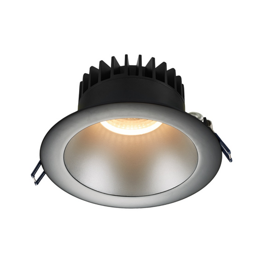 Lotus LD6R 6" 18W LED Round Deep Regressed Open Plenum Rated Downlight, Dim to Warm - Silver/Black