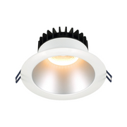 Lotus LD6R 6" 18W LED Round Deep Regressed Open Plenum Rated Downlight, Dim to Warm - Silver/White