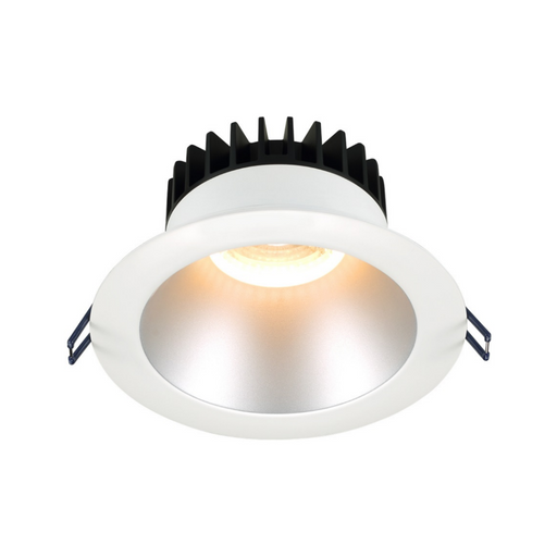 Lotus LD6R 6" 18W LED Round Deep Regressed Open Plenum Rated Downlight, Dim to Warm - Silver/White