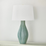 Hudson Valley L7231 Galloway 1-lt 31" Tall Table Lamp - Aged Brass/Ceramic Moss Ivory