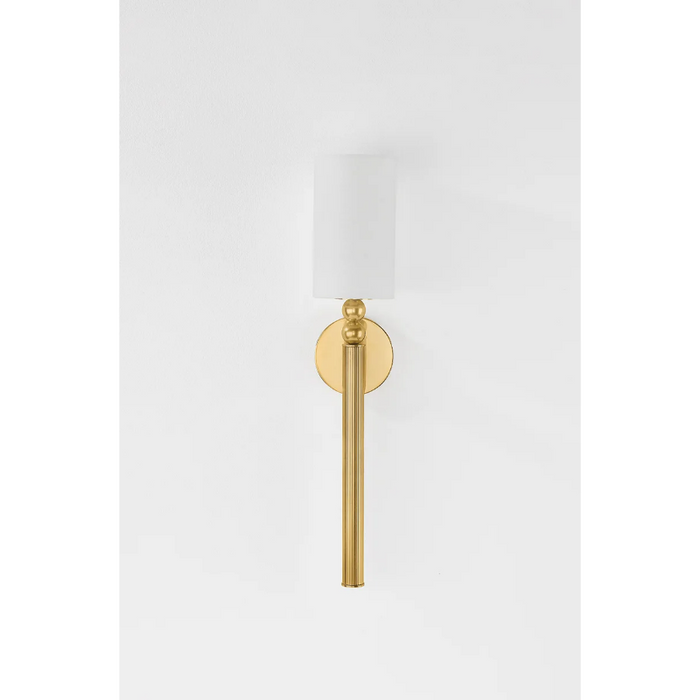 Hudson Valley 3824 Lakeport 1-lt 24" Tall Wall Sconce - Aged Brass