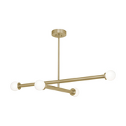 AFX LANP36LAJUD Lane 4-lt 36" LED Pendant - Light Antique Brass