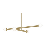 AFX LANP36LAJUD Lane 4-lt 36" LED Pendant - Light Antique Brass
