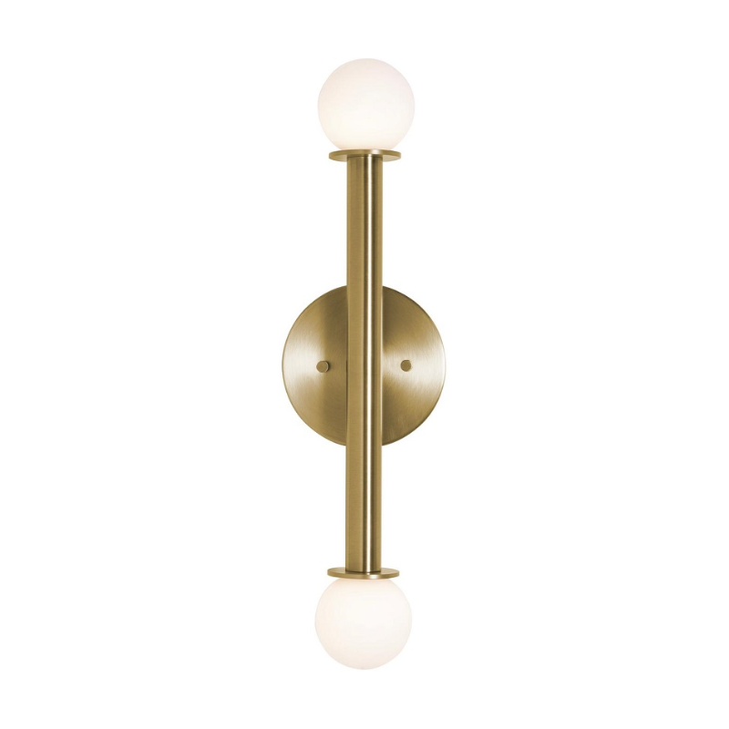 AFX LANS0620LAJUD Lane 2-lt 20" Tall LED Wall Sconce - Light Antique Brass