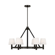 Visual Comfort LC1246 Grayson 6-lt 32" Large Chandelier - Aged Iron