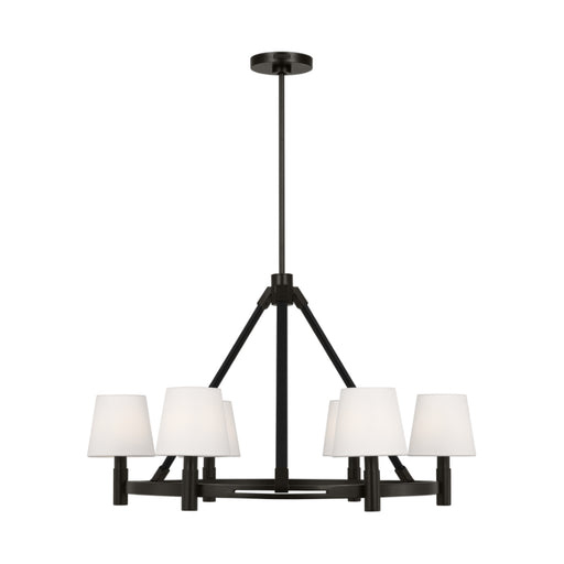 Visual Comfort LC1246 Grayson 6-lt 32" Large Chandelier - Aged Iron
