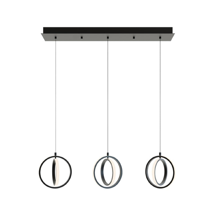 AFX LCKP09L30D1 LCKP Series Lock 6-lt 36" LED Multi Linear Pendant, Black